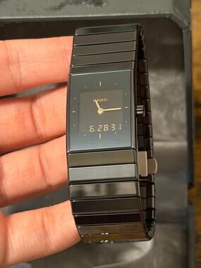Rado DiaStar Multifunction High-Tech Ceramic Watch Analog Digital Box Papers